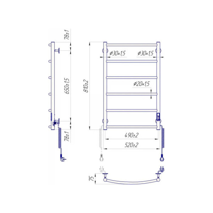 Сушарка для рушників MARIO Класік НР-І (2.3.0115.10.P)