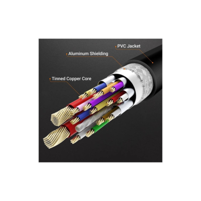 Кабель мультимедійний USB-C to HDMI M 1.8m 8K 60Hz LED RGB J5create (JCC157-N)