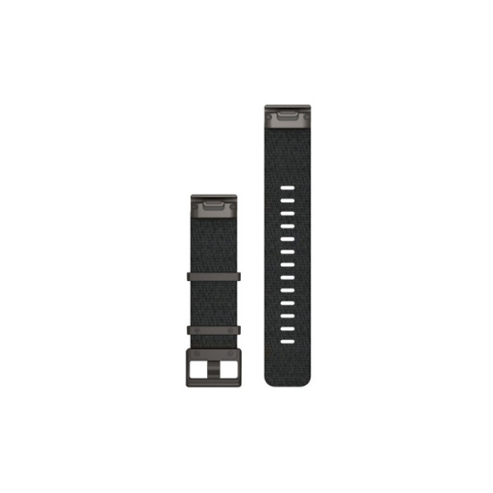 Ремінець до смарт-годинника Garmin MARQ, QuickFit 22m, Jacquard-weave Nylon Strap, Heathered Black (010-12738-03)