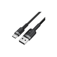 Дата кабель USB 2.0 AM to USB-C 1.2m 60W black Acefast (6974316285144)