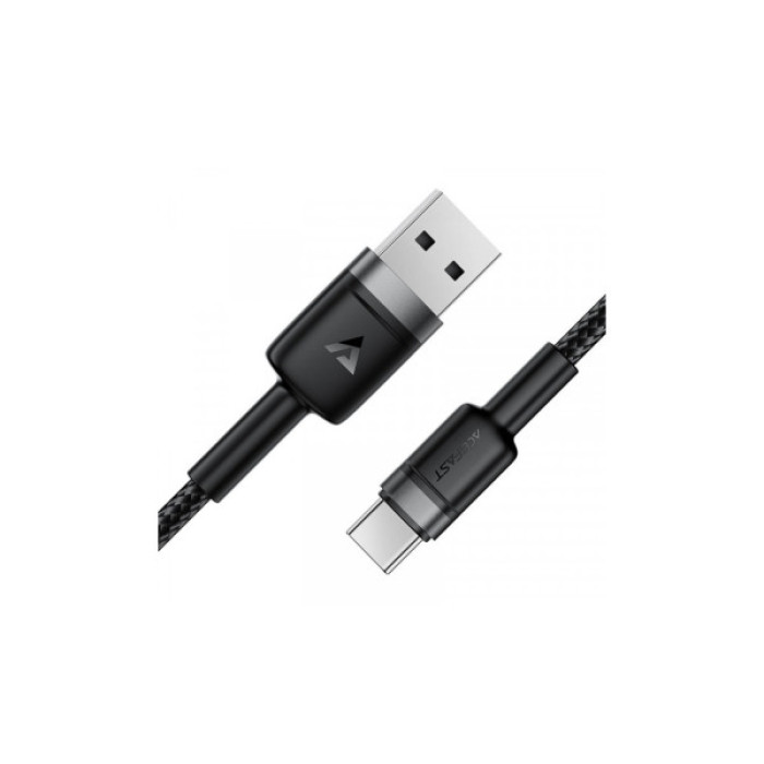 Дата кабель USB 2.0 AM to USB-C 1.2m 60W black Acefast (6974316285144)