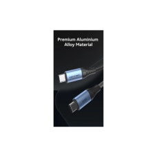 Дата кабель USB-C to USB-C 1.5m 240W aluminum black Vention (TREBG)