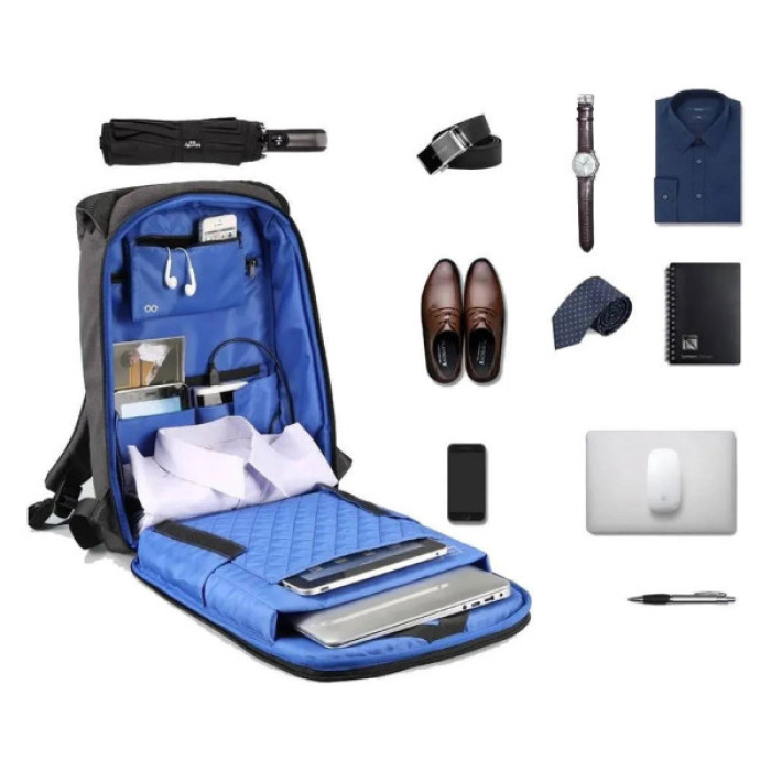 Рюкзак для ноутбука Kingsons 17" laptop backpack Light Grey (KS3149W-D17L)