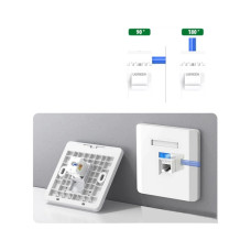 Модуль Keystone RJ45 UTP cat.6 NW186 Unshielded Module 180° White Ugreen (30844)