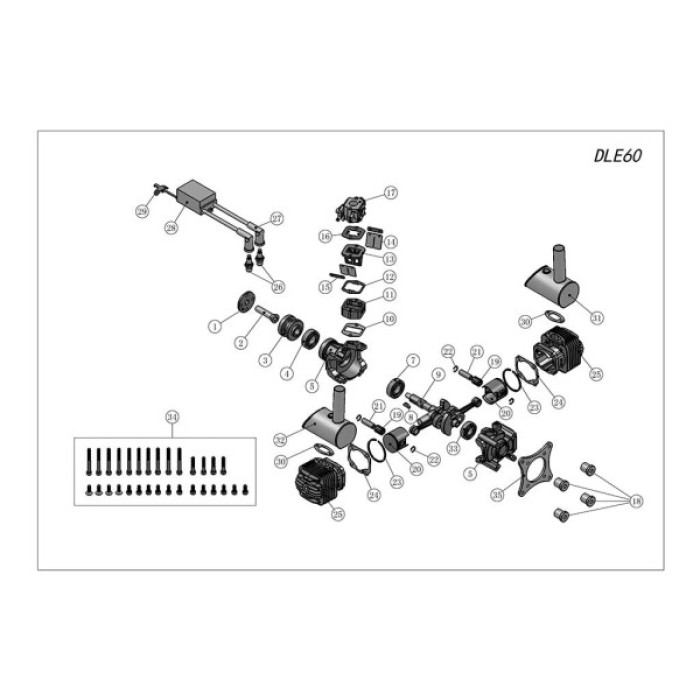 Двигун для дрона DLE 60 (DLE 60)