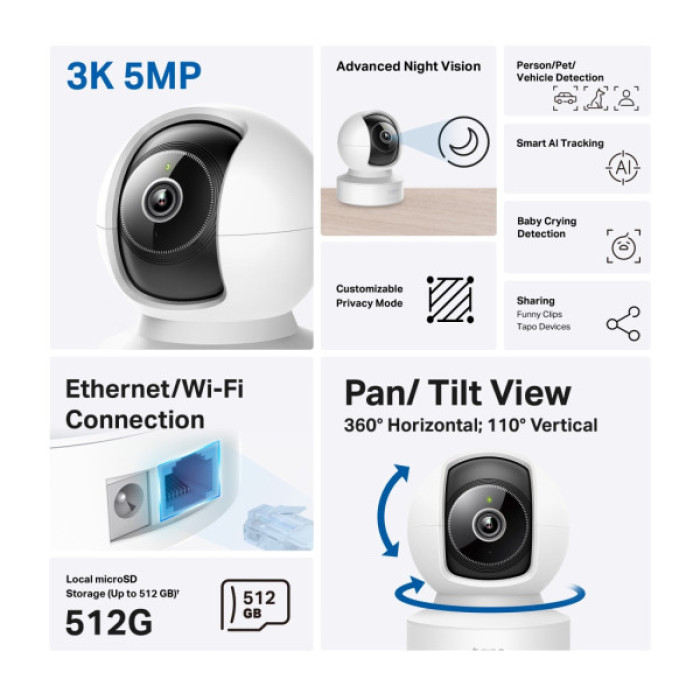 Камера відеоспостереження TP-Link TAPO-C232