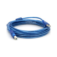 Кабель для принтера USB 2.0 AM/BM 5.0m ferrite blue Ritar (YT-AM/BM-5.0TBL)