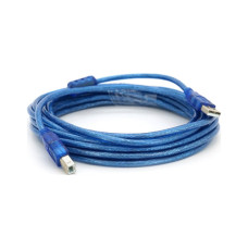 Кабель для принтера USB 2.0 AM/BM 5.0m ferrite blue Ritar (YT-AM/BM-5.0TBL)