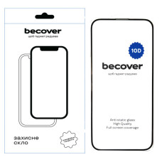 Скло захисне BeCover Apple iPhone 16 Plus 10D Black (712322)