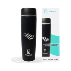 Термокружка Tavialo матовий чорний колір + 2 ущільнювальних кільця 460 мл (190460101)