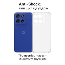 Чохол до мобільного телефона BeCover Anti-Shock Motorola Moto G56 Clear (713802)