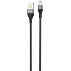 Дата кабель USB 2.0 AM to Lightning 1.0m 2.4A double-side grey XO (NB188-L-1-GR)