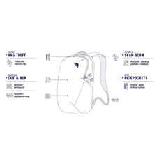 Рюкзак туристичний Pacsafe Vibe 25L Econyl backpack чорний (40100138)