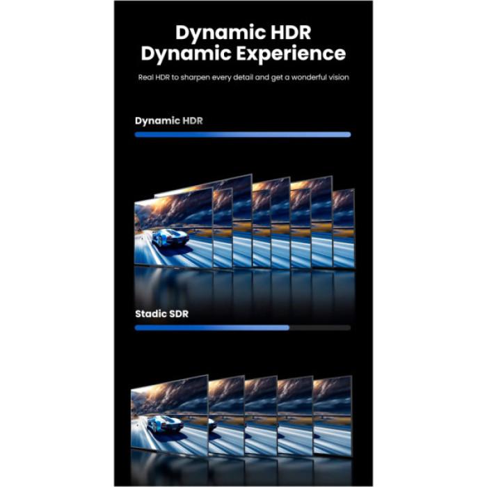 Кабель мультимедійний DisplayPort M to DisplayPort M 3.0m 16K DP118 black Ugreen (25862)