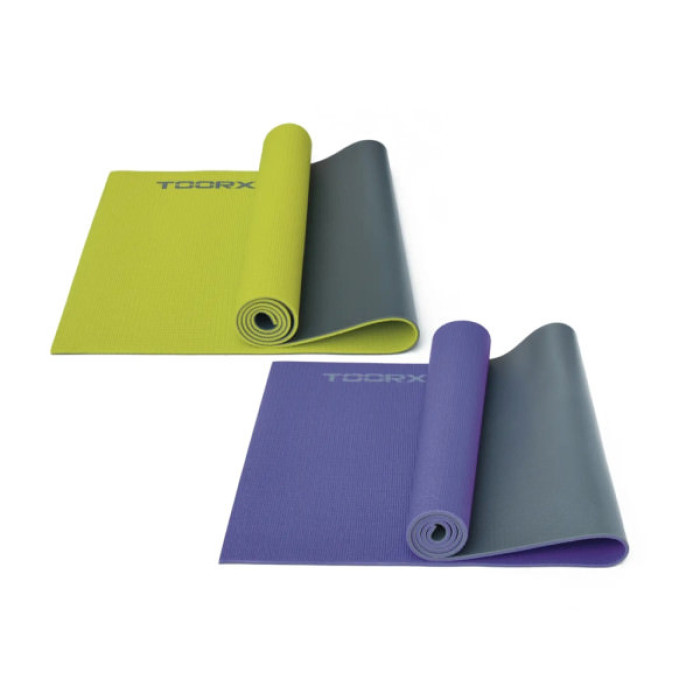 Килимок для йоги Toorx Yoga PVC 173 х 60 х 0,6 см Viola/Antracite (MAT-177) (931139)