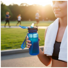 Пляшка для води Line Art Merlo 600 мл синій (60013818LA-03)