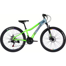 Велосипед Space 26" LYRA DD FR рама-13" AL 2026 сріблясто-зелений (OPS-SP-26-099)