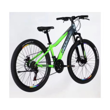 Велосипед Space 26" LYRA DD FR рама-13" AL 2026 сріблясто-зелений (OPS-SP-26-099)