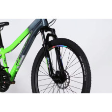Велосипед Space 26" LYRA DD FR рама-13" AL 2026 сріблясто-зелений (OPS-SP-26-099)