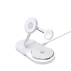 Зарядний пристрій Armorstandart Wireless Charging H101 3 in 1 Magnetic White (ARM78102)
