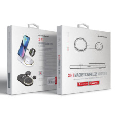 Зарядний пристрій Armorstandart Wireless Charging H101 3 in 1 Magnetic White (ARM78102)