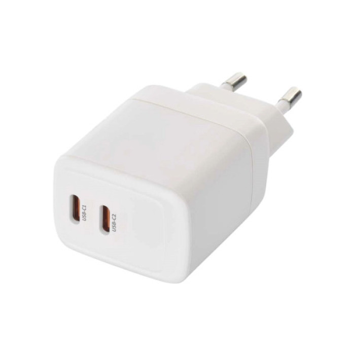 Зарядний пристрій EMOS V03G35 2xUSB-C 35W GaN (V03G35)