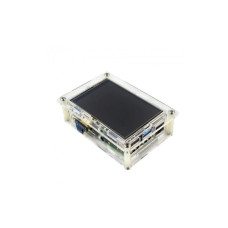 Корпус для Мікро ПК Raspberry Pi для PI4 прозорий (Acrylic, for 3.5 inch LCD) (RA575)