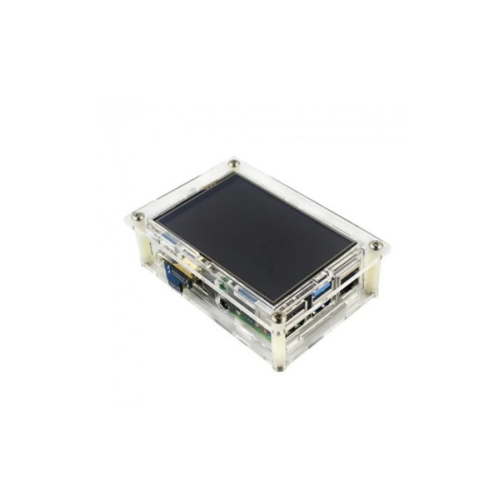 Корпус для Мікро ПК Raspberry Pi для PI4 прозорий (Acrylic, for 3.5 inch LCD) (RA575)