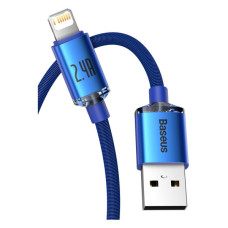 Дата кабель USB 2.0 AM to Lightning 1.2m 2.4A blue Baseus (CAJY000003)