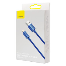 Дата кабель USB 2.0 AM to Lightning 1.2m 2.4A blue Baseus (CAJY000003)