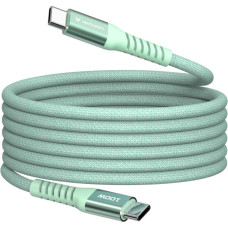 Дата кабель USB-C to USB-C 1.2m Magnetic 100W green Verbatim (31855)