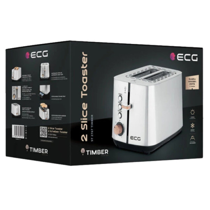 Тостер ECG ST 2767 Timber