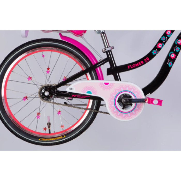Велосипед Formula 20" Kid FLOWER PREMIUM BH рама-10" ST 2026 чорний з рожевим (OPS-FRK-20-242)