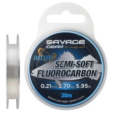 Флюорокарбон Savage Gear Semi-Soft Seabass 30m 0.25mm 3.66kg Clear (1854.18.66)