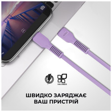 Дата кабель USB-C to Lightning 1.0m AR88 3A Purple Armorstandart (ARM65290)