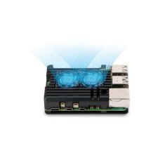 Корпус для Мікро ПК KUONGSHUN for Raspberry Pi 5 Alu 2 fans (RA787)