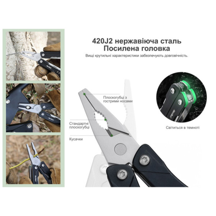 Мультитул NexTool Mini Sailor Pliers S11 блакитний (NE20156B)
