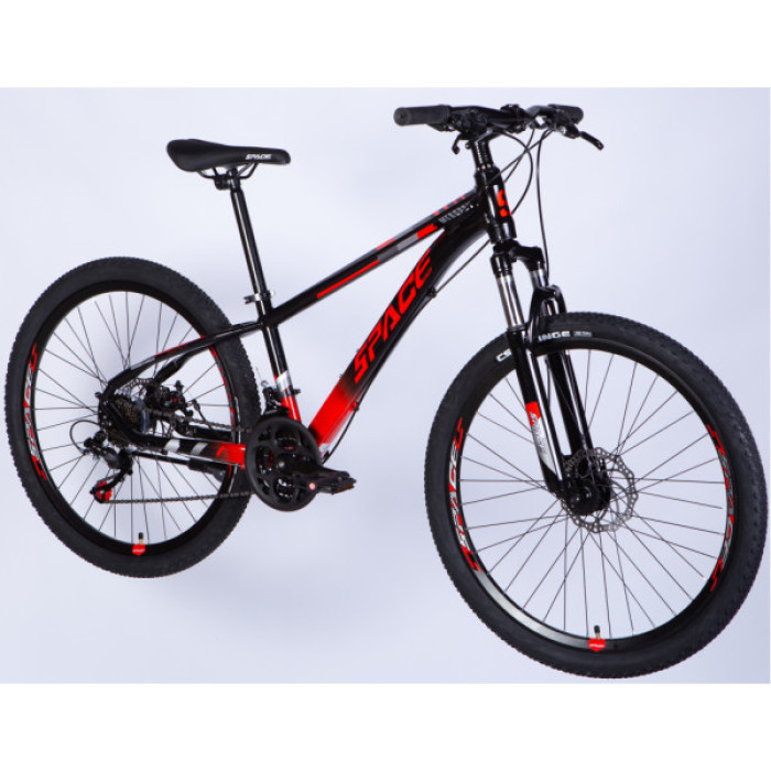 Велосипед Space 26" MERCURY DD FR рама-13" AL 2026 чорно-червоний (OPS-SP-26-084)