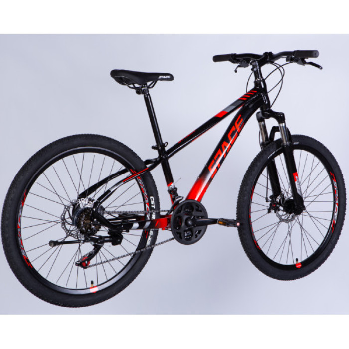 Велосипед Space 26" MERCURY DD FR рама-13" AL 2026 чорно-червоний (OPS-SP-26-084)
