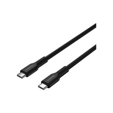 Дата кабель USB-C to USB-C 1.0m OnWire 60CL C-C 60W COLOR Braided 1m Black Canyon (CND-CCAP60AB10B)