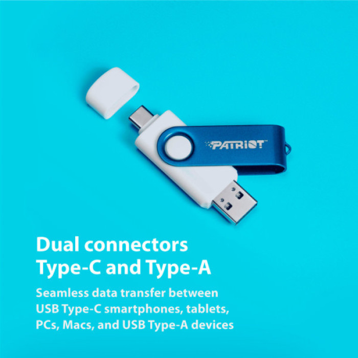 USB флеш накопичувач Patriot 64GB Xporter X550 USB 3.2/Type-C (PS64GX550AAD)