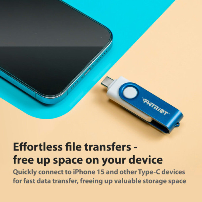 USB флеш накопичувач Patriot 64GB Xporter X550 USB 3.2/Type-C (PS64GX550AAD)