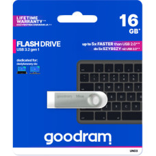 USB флеш накопичувач Goodram 16GB UNO3 Steel USB 3.2 (UNO3-0160S0R11)