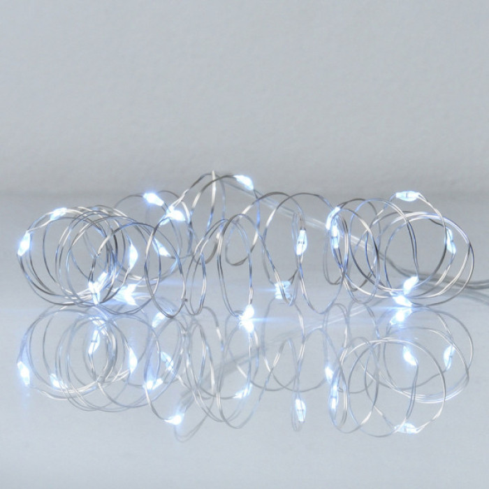 Гірлянда YES! Fun Нитка на мідному дроті 20 LED Холодно-біла 2 м Статична На батарейках (975021)