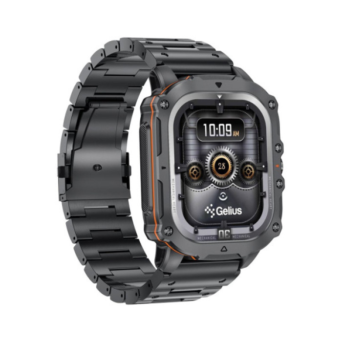 Смарт-годинник Gelius Tactical Heavy (GP-SW016) Black Chrome (2099901019097)