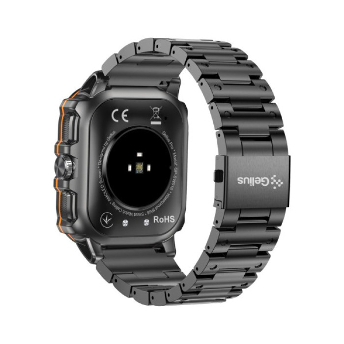 Смарт-годинник Gelius Tactical Heavy (GP-SW016) Black Chrome (2099901019097)