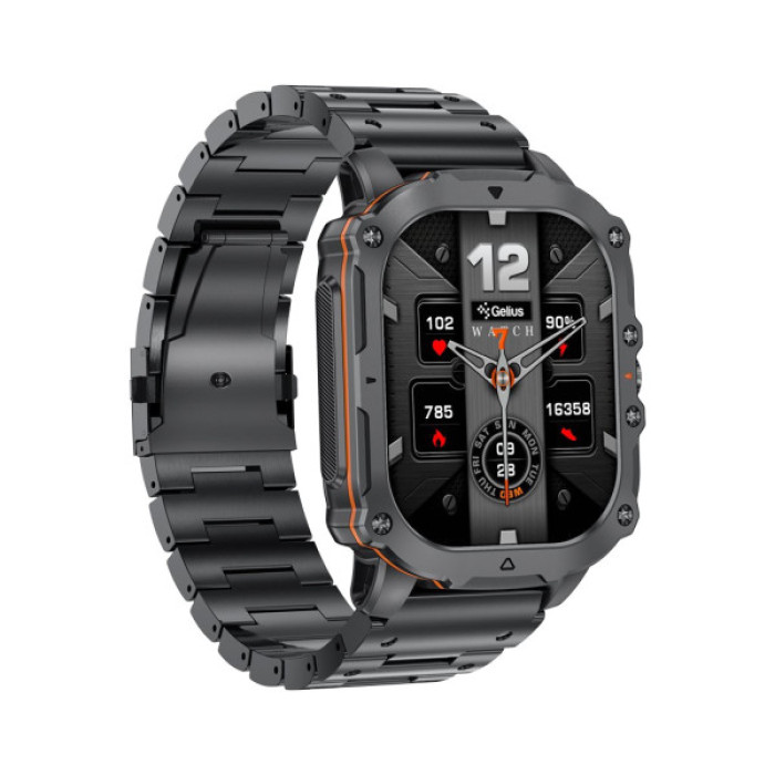 Смарт-годинник Gelius Tactical Heavy (GP-SW016) Black Chrome (2099901019097)