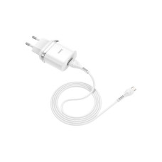 Зарядний пристрій HOCO C12Q Smart QC3.0 charger set(Micro) White (6931474716286)