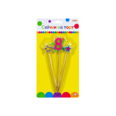 Свічка Maxi Stars "8" висотою 4,5 см, 3 шт. (MX620080-8)