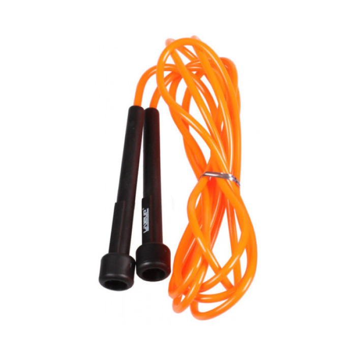 Скакалка LiveUp PVC Jump Rope LS3115-o в тубусі чорний/помаранчевий 275x0.5см (6951376109184)